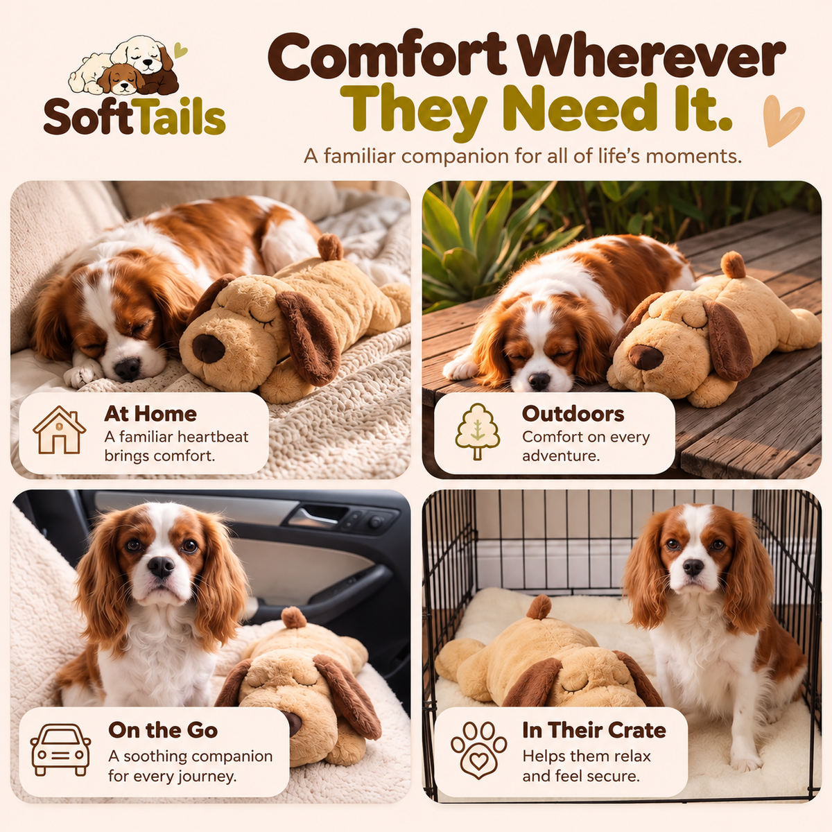 SoftTails™ Heartbeat Comfort Companion