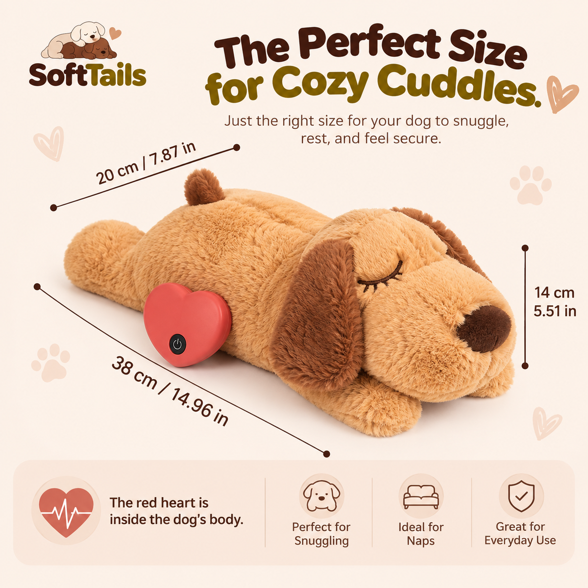 SoftTails™ Heartbeat Comfort Companion